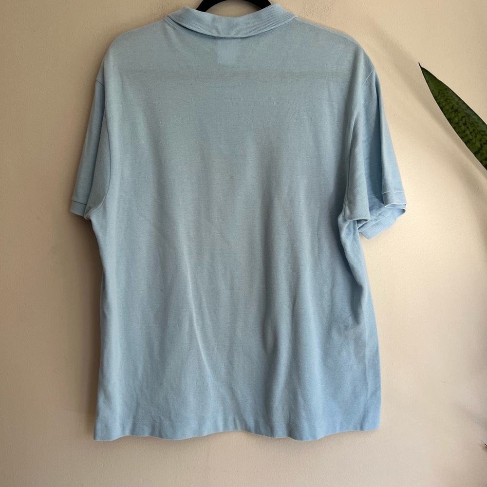 Lacoste men’s blue logo patch cotton polo short sleeve shirt size 6 - Picture 9 of 14